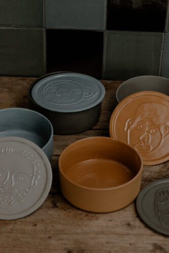 Ziel van de Maker schaal met deksel