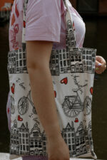 Shopper met Amsterdamse print - Afbeelding 2