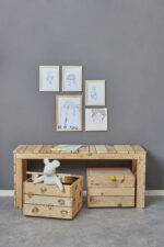Kindertafel van pallethout - Afbeelding 3