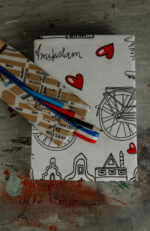 Notitieboek met linnen kaft Amsterdam - Afbeelding 3