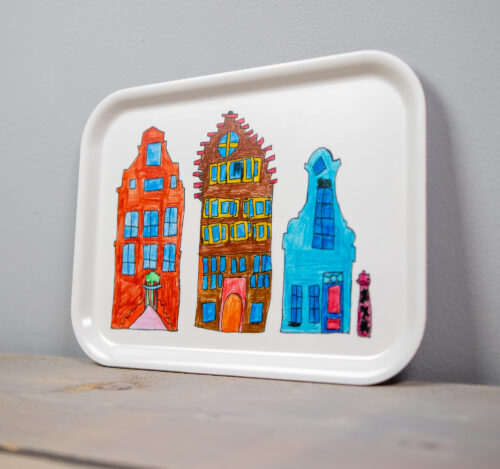 Dienblad Gevelhuisjes