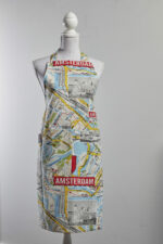 Keukenschort Amsterdamse fiets of plattegrond (volwassene) - Afbeelding 3