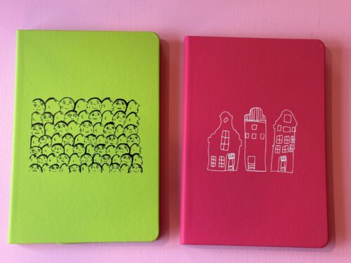 Notitieboekje groen of roze